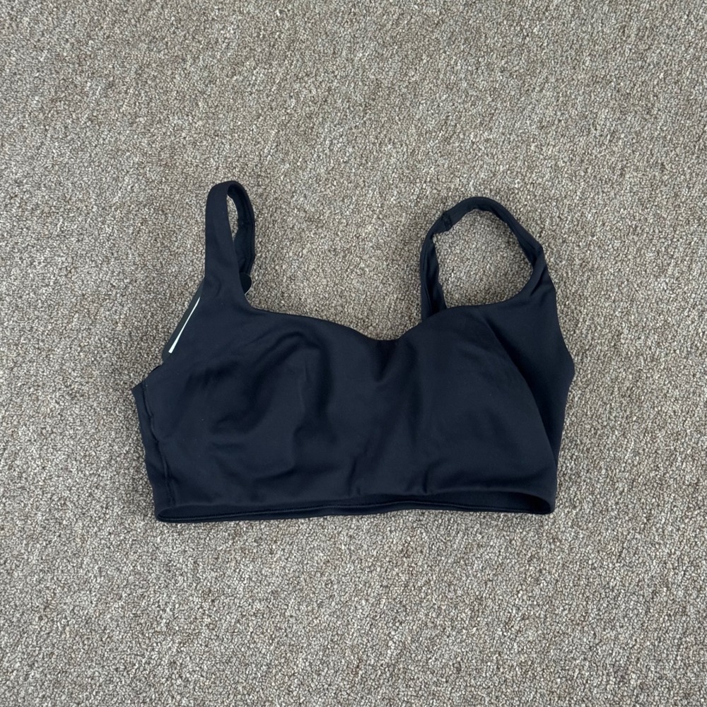 Nike x SKIMS Matte Scoop Neck Bra Obsidian Black BR-SPT-2723 Womens Medium NWT